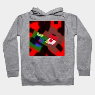 red black abstract texture design Hoodie